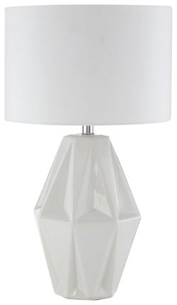 Jenna - Ceramic - Table Lamp - White